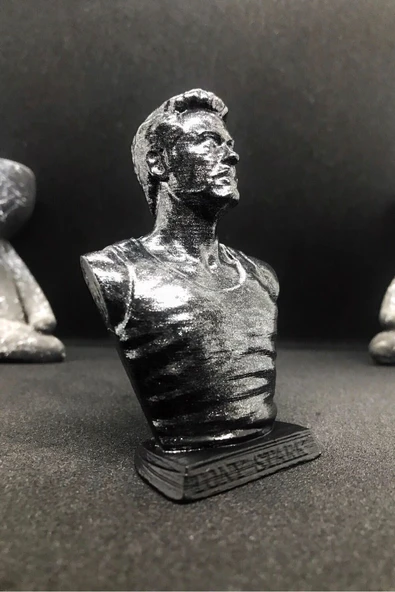 TatuCraft Iron Man Tony Büst 10cm - Silver Efekt - 2