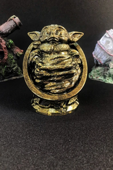 TatuCraft Star Wars Yoda Figür - Gold Efekt