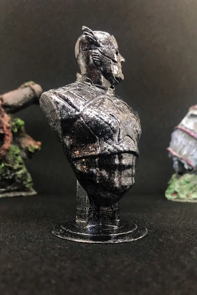 TatuCraft Kaptan Amerika Büst 10cm - Silver Efekt - 3