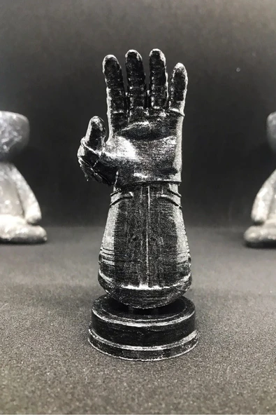 TatuCraft Marvel Thanos Eldiven Büst 10cm - Silver Efekt - 3