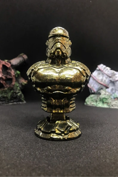 TatuCraft Star Wars Stormtrooper Büst 10cm - Gold Efekt