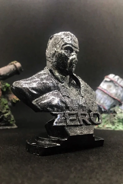 TatuCraft Mortal Kombat Sub-Zero Büst 10cm - Silver Efekt - 2