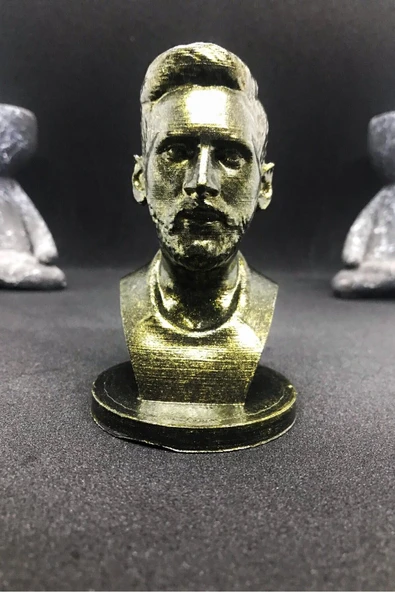 TatuCraft Lionel Messi Büst 10cm - Gold Efekt