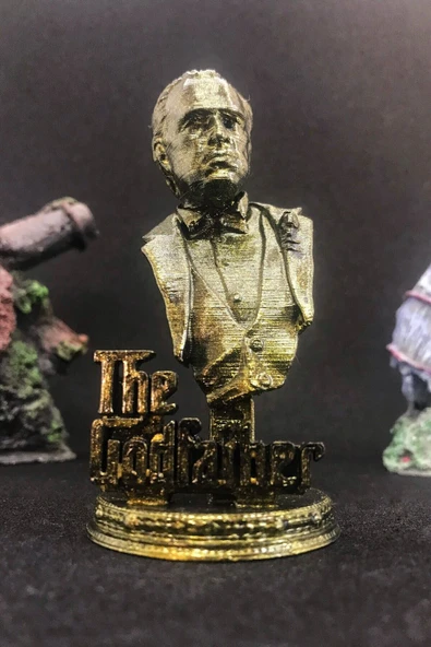 TatuCraft Godfather Büst 10cm - Gold Efekt