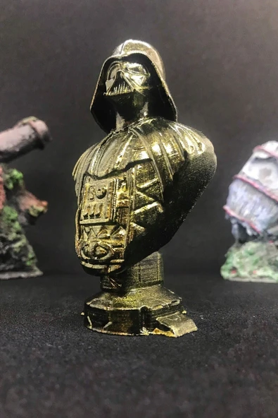 TatuCraft Star Wars Darth Vader Büst 10cm - Gold Efekt - 3