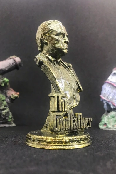 TatuCraft Godfather Büst 10cm - Gold Efekt - 2