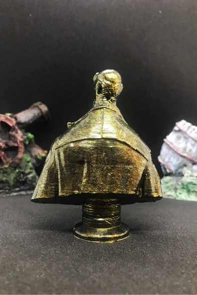 TatuCraft Hellboy Büst 10cm - Gold Efekt - 3