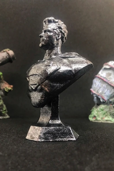 TatuCraft Superman Büst 10cm - Silver Efekt - 3