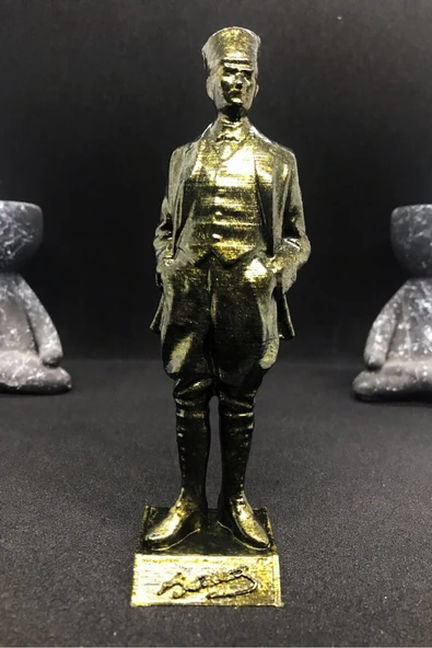 TatuCraft Mustafa Kemal ATATÜRK Figür - Gold Efekt