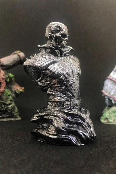 TatuCraft Hayalet Sürücü Ghost Rider Büst 10cm - Silver Efekt - 2