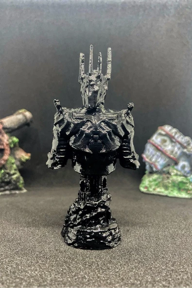 TatuCraft Yüzüklerin Efendisi LOTR Sauron Büst 10cm - Siyah