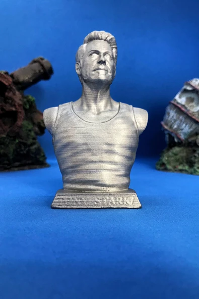 TatuCraft Tony Stark İron Man Büst 10cm - Gri