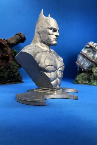 TatuCraft Batman Yarasa Büst 10cm - Gri - 3