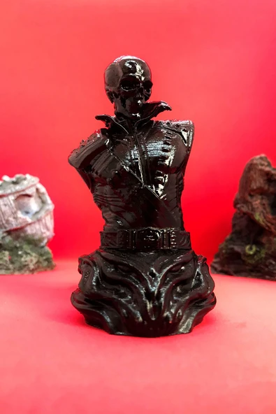 TatuCraft Hayalet Sürücü Ghost Rider Büst 10cm - Siyah - 2