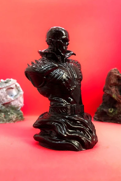 TatuCraft Hayalet Sürücü Ghost Rider Büst 10cm - Siyah - 3