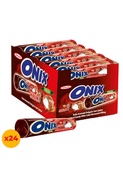 onix Salsa Kolalı Sert Şeker 22,4 Gr X 24 Adet Kutulu