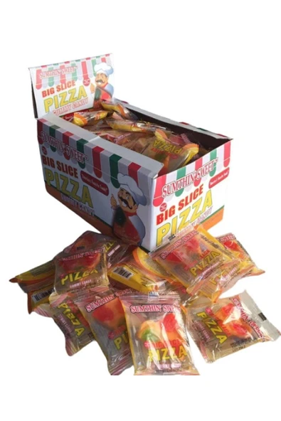 sumthin sweet Mini Pizza Jelibon 9gr 60 Adet - 2