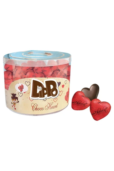 DİPPO Dippo Choco Love Series Kalpli Çikolata 5 gr 100'lü