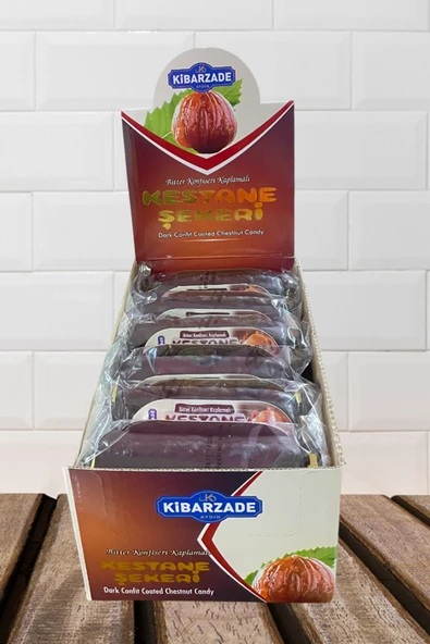 Kibarzade Çikolatalı Kestane Şekeri 65gr 18'li Paket