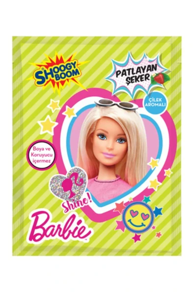 Barbie Çilek Aromalı Patlayan Şeker (40 Paket) - Resim 5