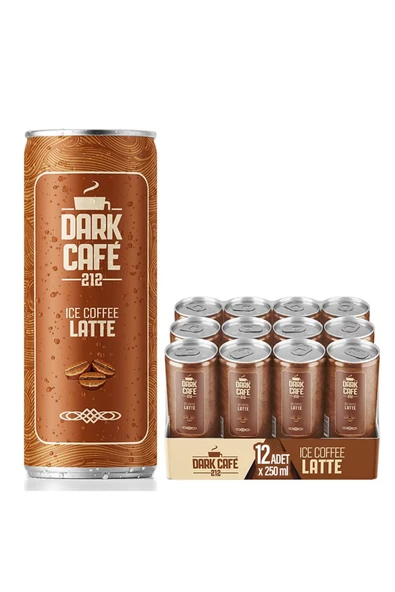 DARKCAFE Dark Cafe 212 Soğuk Kahve Latte 250 ml 12'li