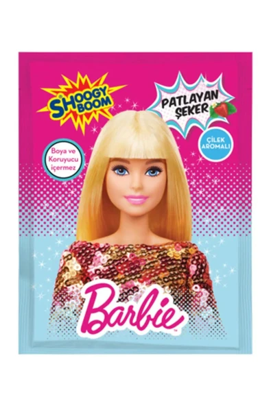 Barbie Çilek Aromalı Patlayan Şeker (40 Paket) - Resim 3