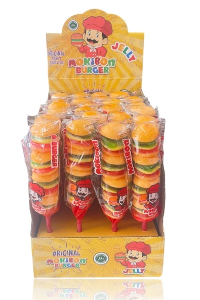 şekeyci Mokinon Burger Jelibon Şekerleme 35gr 24'lü - 3