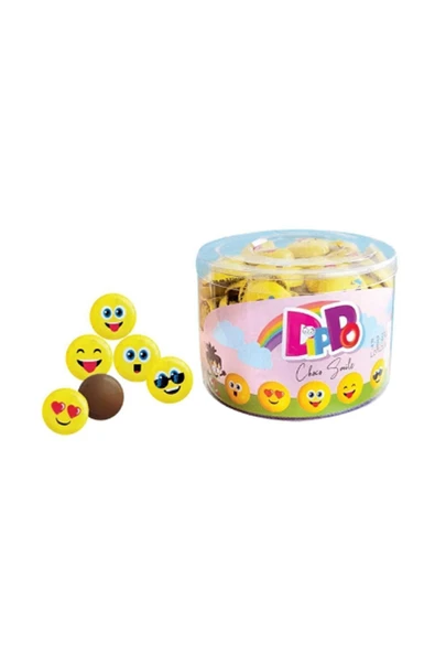 DİPPO Dippo Choco Smile Emojili Çikolata 5 gr 100'lü