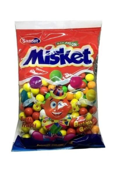 SAADET Tutti Frutti Aromalı Misket Sakız / Otomat Sakızı 1 Kg (222 Adet) ürün görseli 1