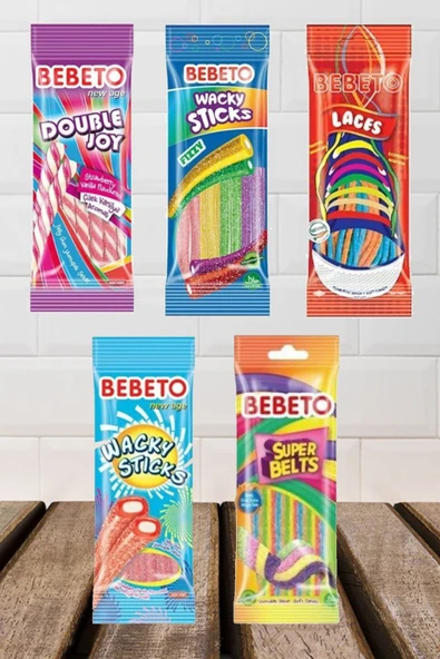 BEBETO Stick Vejeteryan Jelibon 75gr 5'li Paket