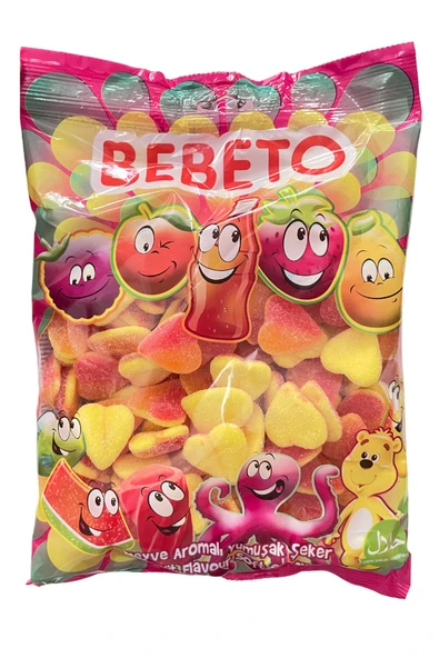 BEBETO Renkli Kalp Jelibon 1 Kg - 1