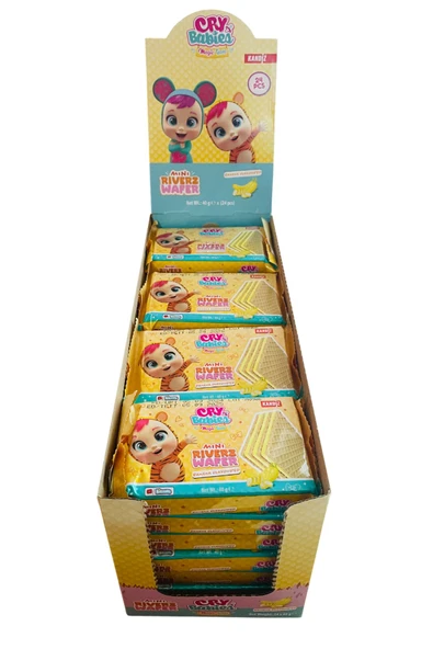 şekeyci Kandiz Cry Babies Gofret Muzlu 40gr 24 lü