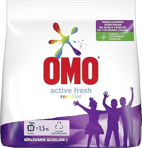 OMO ACTİVE FRESH RENKLİLER 1.5 KG