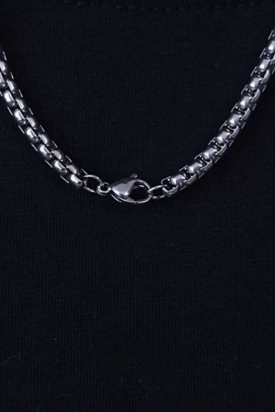 paslanmaz çelik kolye rahatsız etmez 60cm - 3