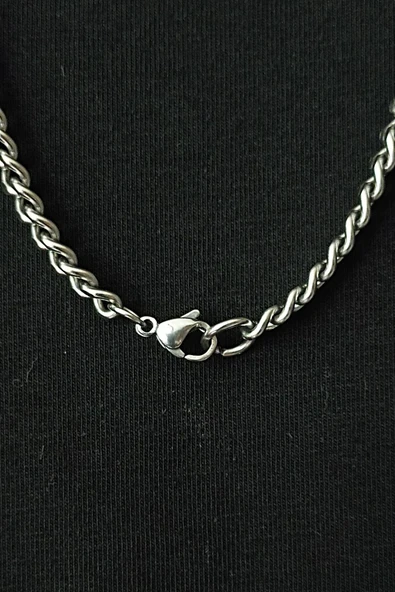 çelik kolye paslanmaz alerji yapmaz 60cm - 2