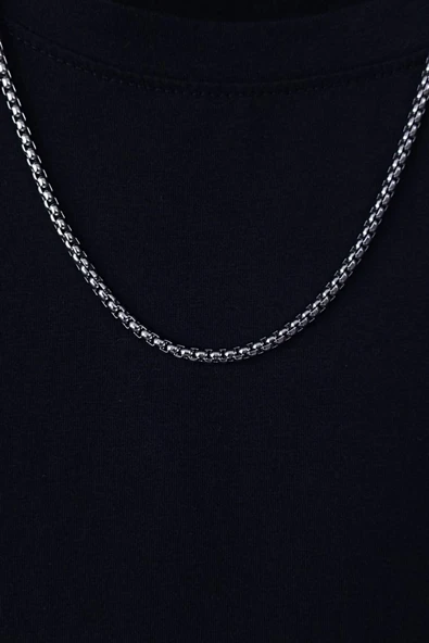 paslanmaz çelik kolye rahatsız etmez 60cm