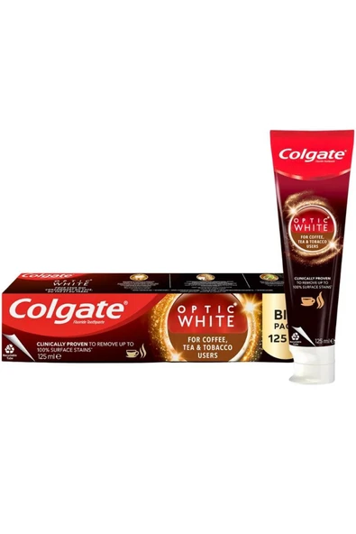 Colgate Optic White Kahve, Çay Ve Tüt Ün Kullananlar Için Diş Macunu 125 ml