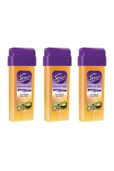 Sesu Rollon Sir Ağda Normal Ciltler Natürel 100 Ml X 3 Adet ürün görseli