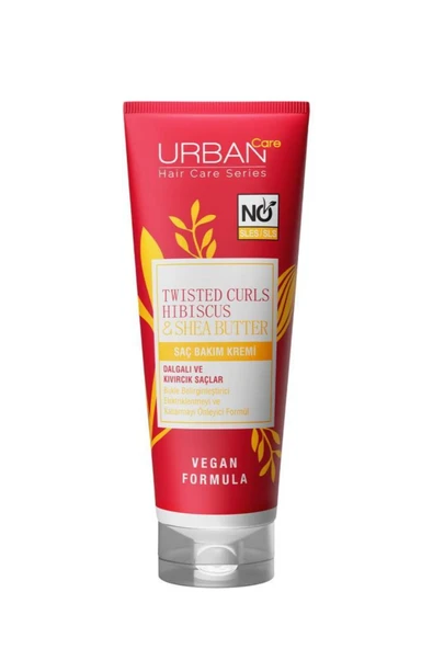 Urban Care Hibiscus & Shea Butter Kıvırcık ve Dalgalı Saçlara Özel Saç BakımKremi-sülfatsız-250ml - Resim 2