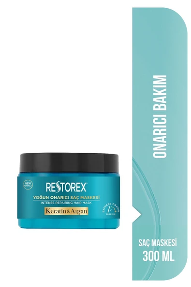 Restorex Keratin & Argan Onarıcı Bakım Maske 300 Ml - Yıpranmış Ve Hasar Görmüş Saçlar