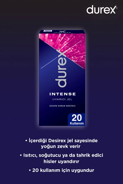 Durex Intense Uyarıcı Jel 10 ml (20 Kullanım) - Resim 5