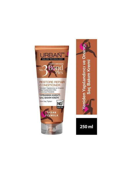 Urban Care No.3 Bond Plex Restore Repair Yıpranma Karşıtı Saç Bakım Kremi-250 ml-vegan