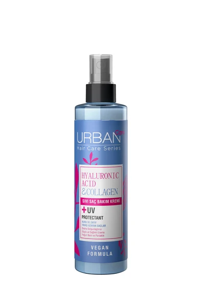 Urban Care Hyaluronik Asit & Kolajen Kuru ve Cansız Saçlara Özel Durulanmayan Sıvı Saç Bakım Kremi-200ml-vegan - 2