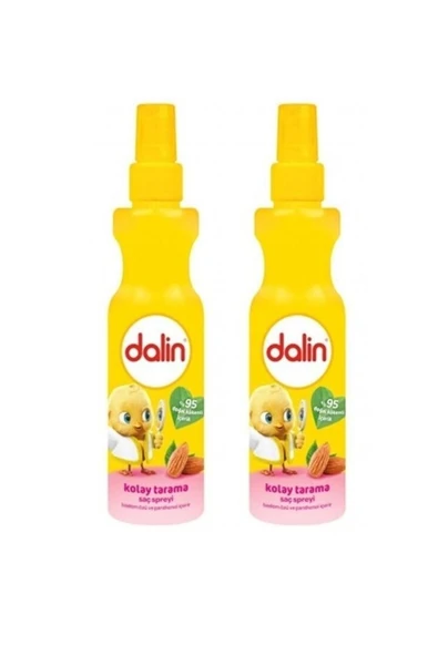 Dalin Kolay Tarama Saç Spreyi Badem Özü Ve Panthenol 200 Ml 8690605062194 (2 Adet)