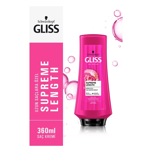 Gliss Gliss Saç Kremi 360 Ml Supreme Length Kokten Uca