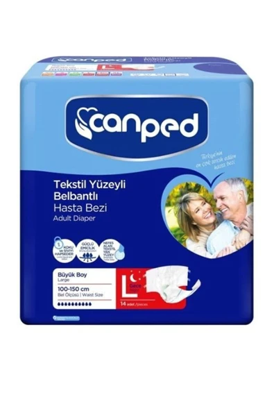 Canped Belbantlı Gece Büyük Eko ( Large - Night ) Hasta Bezi 14'lü 8690742310134