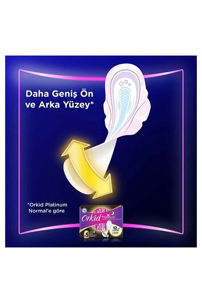 Orkid Platinum Gece Ekstra (BOY 4) 10 Adet Hijyenik Ped - 4