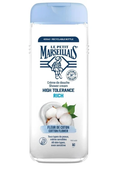 Le Petit Marseillais High Tolerance Pamuk Çiçeği Duş Jeli 400 ml