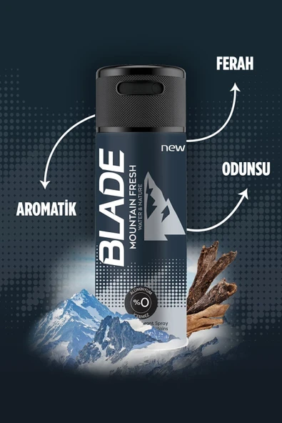 Blade Mountain Fresh Erkek Deodorant 6x150ml - 5