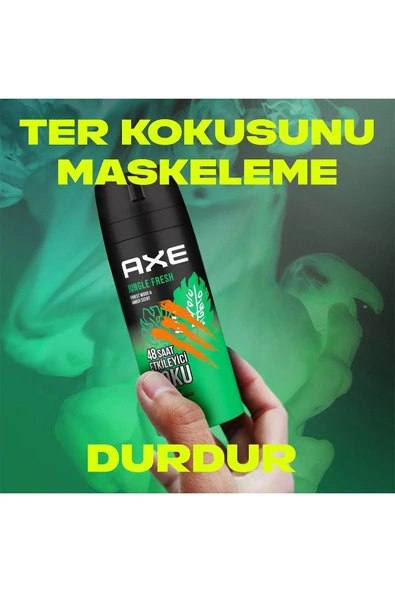 Axe Erkek Sprey Deodorant Jungle Fresh 48 Saat Etkileyici Koku 150 ml * 6 Adet - 3